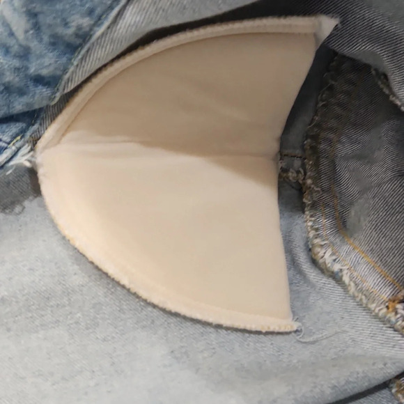 VINTAGE Y2K 80s LOGISTIX Floral Applicay Oversized  Crop Jean JACKET Women's M - Picture 5 of 5